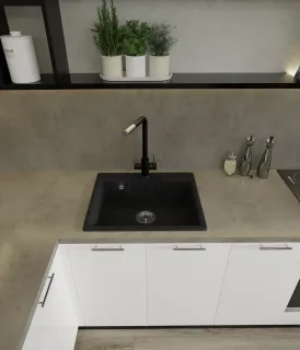 Мойка кухонная GranFest URBAN 658 темно-серый